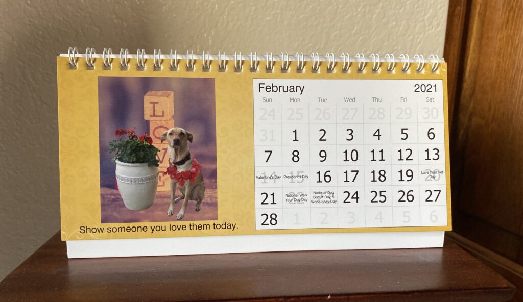 Larry's Words of Wisdom desk calendar.